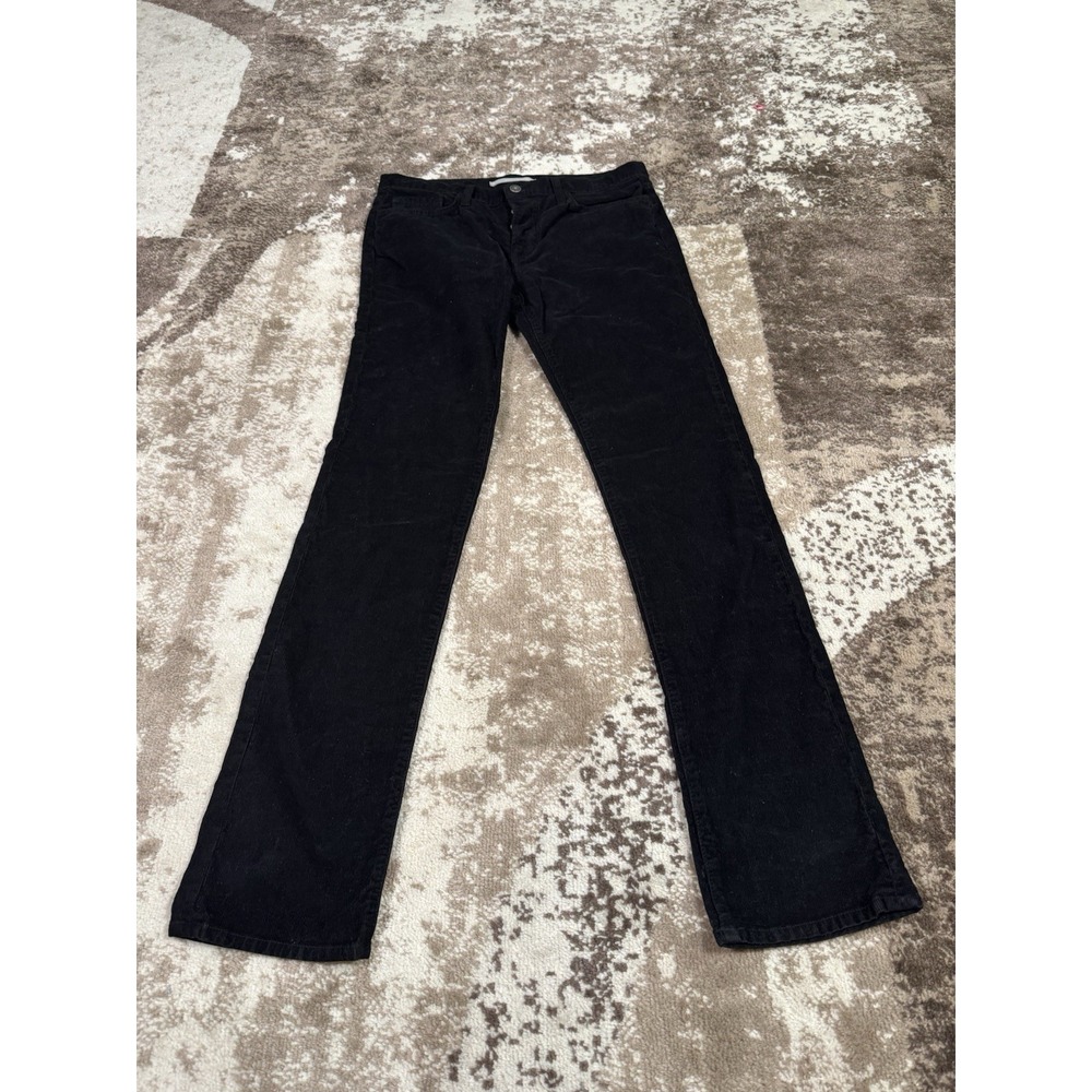 Vince Corduroy Pants Mens 32x33 Black Button Fly Slim‎ Straight Leg Casual